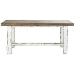 BERAH GETAH Mesa de madera maciza reciclada 8 pers.