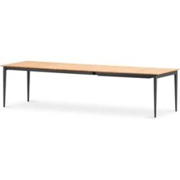 Defora Home Mesa de teca y aluminio antracita extensible 200/260/320x100