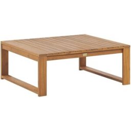 Beliani Mesa de centro de madera marrón