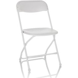 hjh OFFICE Silla de exterior plástico blanco