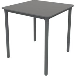 Garbar Mesa cuadrada 70x70 marsella plástico gris