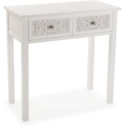 Versa Home Consola para la entrada en madera aglomerada blanco
