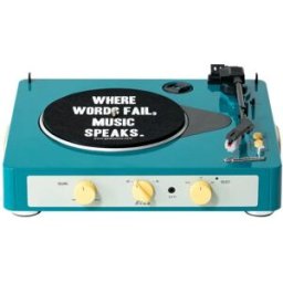 Gadhouse Tocadiscos portátil con bluetooth verde