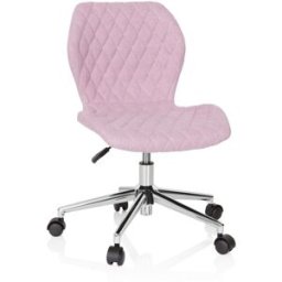 hjh OFFICE Silla giratoria para niños tela rosa