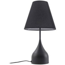 Lucande Lámpara de mesa de metal negro