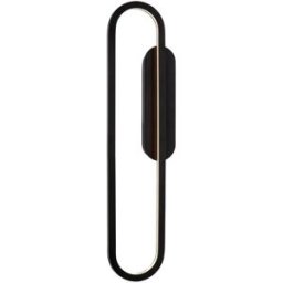 Lucide Lámpara de pared de aluminio con 1 led integrado, negro
