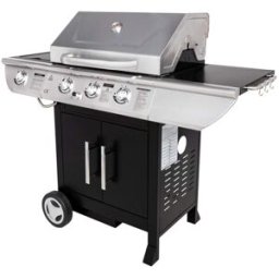 Somagic Barbacoa de gas de 3 quemadores 10,5 kw + placa de cocción