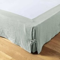 Housse De Rêve Funda de somier de gasa de algodón lisa 180x200 cm