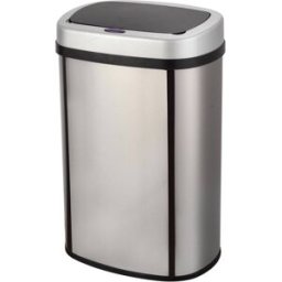 Kitchen Move Cubo de basura de cocina automático plata 58l
