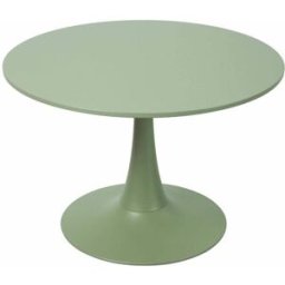 Oviala Mesa de centro redonda, 70 cm de diámetro, color verde