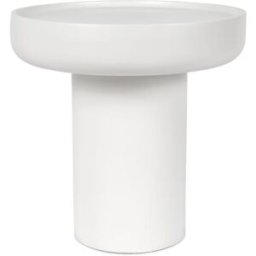 Koketto Home Mesa de centro redonda de 50cm en color blanco