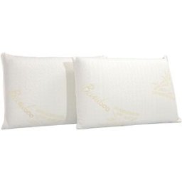 Bellecour Juego de 4 almohadas de espuma viscoelástica orgánica