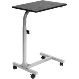 Meubles Cosy Mesa consola informática móvil con altura regulable, negra