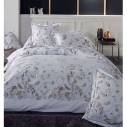Home Maison Funda nórdica con estampado de plumas