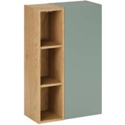 Petits meubles Armario de pared de 3 nichos mate paneles laminados verde