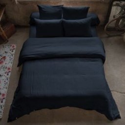 Housse De Rêve Funda nórdica de gasa de algodón lisa 220x240 cm