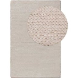 Benuta Alfombra de lana crema 250x350