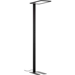 PRIOS Lámparas de pie para oficina de aluminio negro