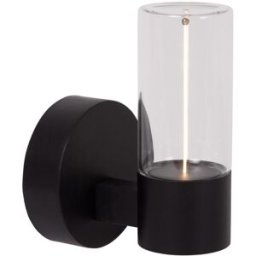 Lucide Lámpara de pared de metal con 1 led integrado, negro