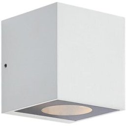 Arcchio Lámpara de pared exterior de aluminio blanco