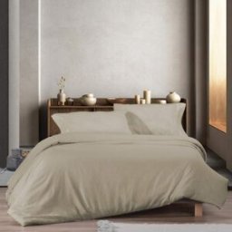 Manterol Juego funda nordica lino beige - cama 150/160cm