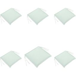 Edenjardin Pack 6 cojines para sillones de exterior repelente al agua verde claro