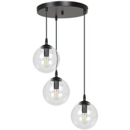 Wonderlamp Lámpara colgante con base redonda y cables ajustables transparente ø40