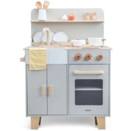 New Classic Toys Cocina de juguete gris beige