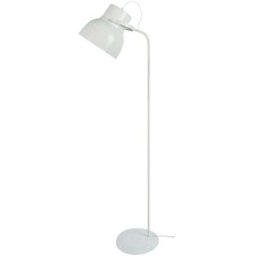 Tosel Lámpara de pie articulado metal blanco pantalla blanco