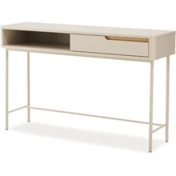 Koketto Home Consola de recibidor en color beige con diseño moderno