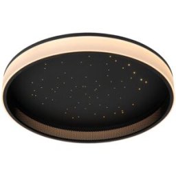 Lucide Lámpara de techo de acero con 1 led integrado, negro