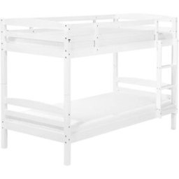 Beliani Cama para niños de madera blanco 90x200