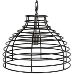 Fijalo Lampara techo metal negro 43x43x32 cm
