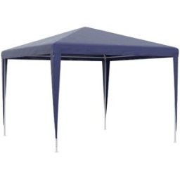 Outsunny Carpa de jardín 293x293x252 cm azul y blanco