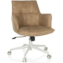 hjh LIVING Silla home office tela beige