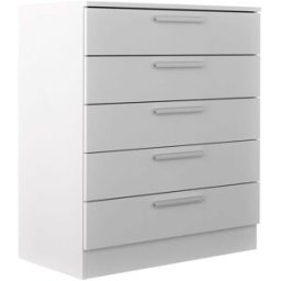 Home Heavenly Cómoda 5 cajones 92x80x40 cm color blanco