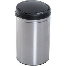 Homcom Cubo de basura 30.5x30.5x51.5 cm plateado