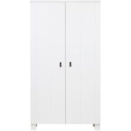 WOOOD Armario de 2 puertas en madera blanca