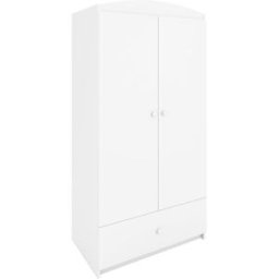 Kocot Kids Armario infantil 2 puertas y 1 cajón - blanco