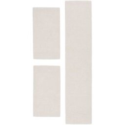 THEKO Alfombra de lana tejida a mano estilo bereber color blanco 70x620 cm