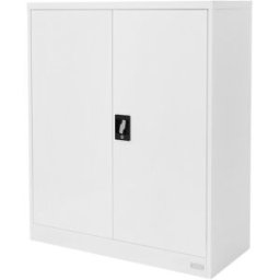 ML-Design Archivador de oficina blanco con 3 estantes regulables 90x40x109cm