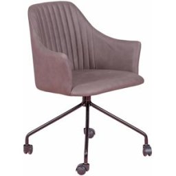 Nest dream Silla de oficina tapizada en tela vintage, marrón