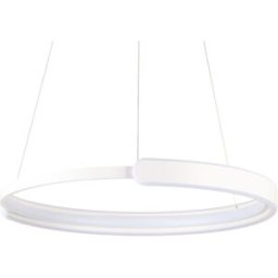 NIYLO Lámpara de techo led de aluminio blanco 53x53 cm