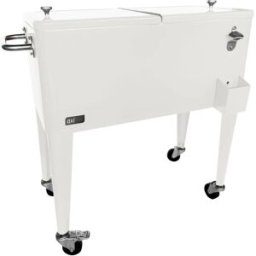 Axi Nevera con ruedas, color blanco, 76 litros