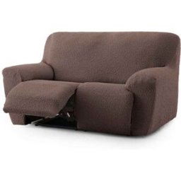 Eysa Funda de sofá 3 plazas relax elástica marrón 200 - 260