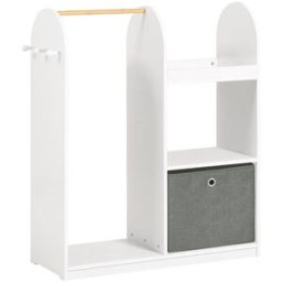SoBuy Mueble organizador para juguetes y ropa madera blanco