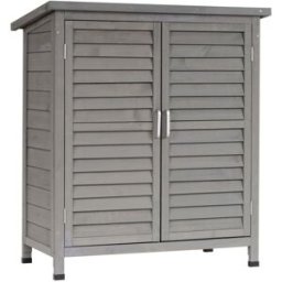 Outsunny Caseta de jardín 87x46.5x96.5 cm gris