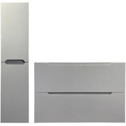 Unique Conjunto de baño melamina gris