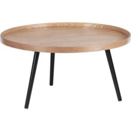WOOOD Mesa auxiliar de de madera beige