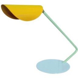 Tosel Lámpara de mesa metal multicolore pantalla amarillo